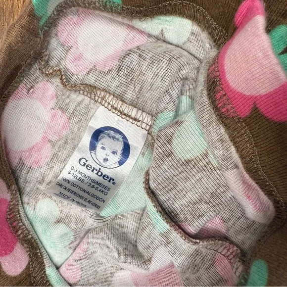 Carter's pink cat onesies bodysuits pants hat baby girl size 0-3 months bundle - Picture 6 of 8